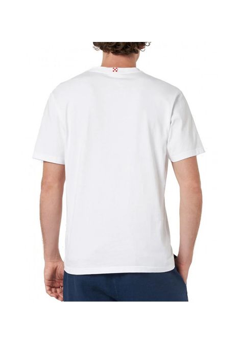 T-shirt MC2 Saint Barth uomo PORTOFINO05274H Bianca cotone stampa logo mezza manica MC2 SAINT BARTH | T-shirt | PORTOFINO05274H01N